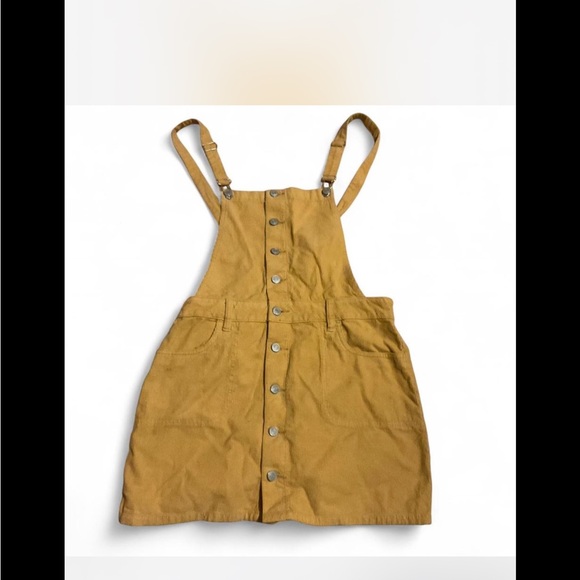 PacSun Dresses & Skirts - PacSun Golden Corduroy Pinafore Dress